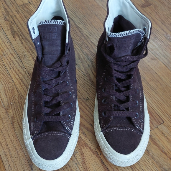Converse Men's High-Top Sneakers - Brown Sz 7 Chuck Taylor Pro Suede (Bag C) - Picture 2 of 8
